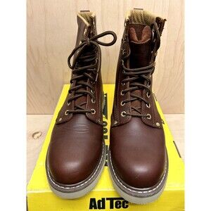 Ad Tec 8" Soft Toe Work Boot Men's US 9.5 M Redwood Leather